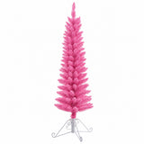 4 Foot Prelit Cotton Candy Fir Christmas Tree with 50 Incandescent Lights (Unflocked Pink)