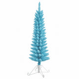 4 Foot Prelit Cotton Candy Fir Christmas Tree with 50 Incandescent Lights (Unflocked Blue)