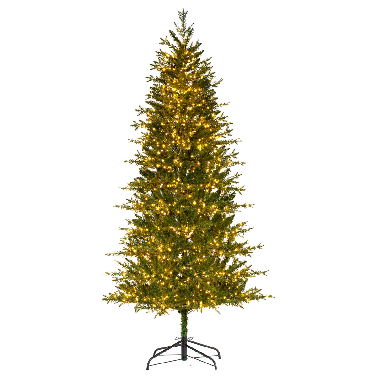 7 Foot Pre-lit Asheville Slim Christmas Tree