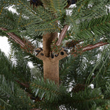 7 Foot Pre-Lit Alberta Alpine Fir Christmas Tree with 400 Warm White LED Lights