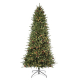 9 Ft. Tall Montana Fir Artificial Christmas Tree with Soft White T5 LED Lights, Instant Shape Memory Wire, and Foot Pedal for Easy Use