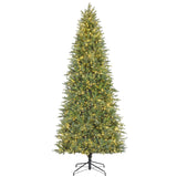9 Foot Queensbury Fir with 2700 Cluster 8-Function LED lights, including Twinkle - Extra Tall Christmas Tree with Easy-Shape Branches
