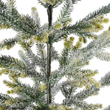 Frosted Fraser Fir 30 Inch Tall Unlit Tabletop Tree with Wrapped Burlap Base