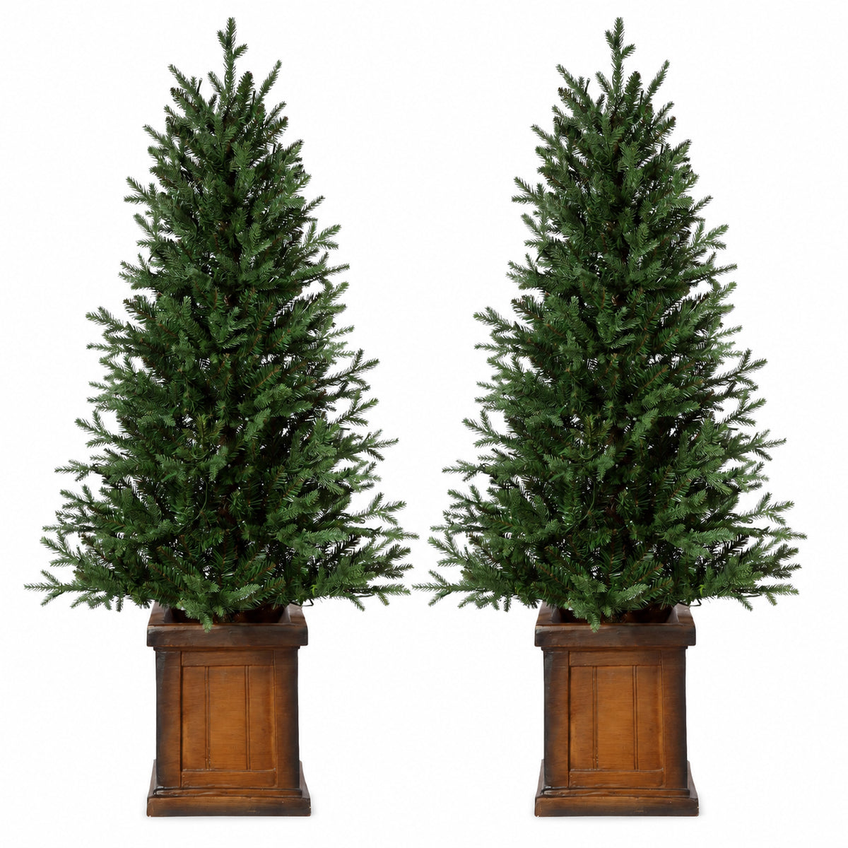 New Haven Fraser Fir 4.5 Ft. Potted Tree (Set of 2)
