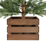 4.5 Ft. Alberta Alpine Potted Tree with 120 Warm White LED Lights - Twinkle and Steady Light Functions, Battery-Operated with Timer