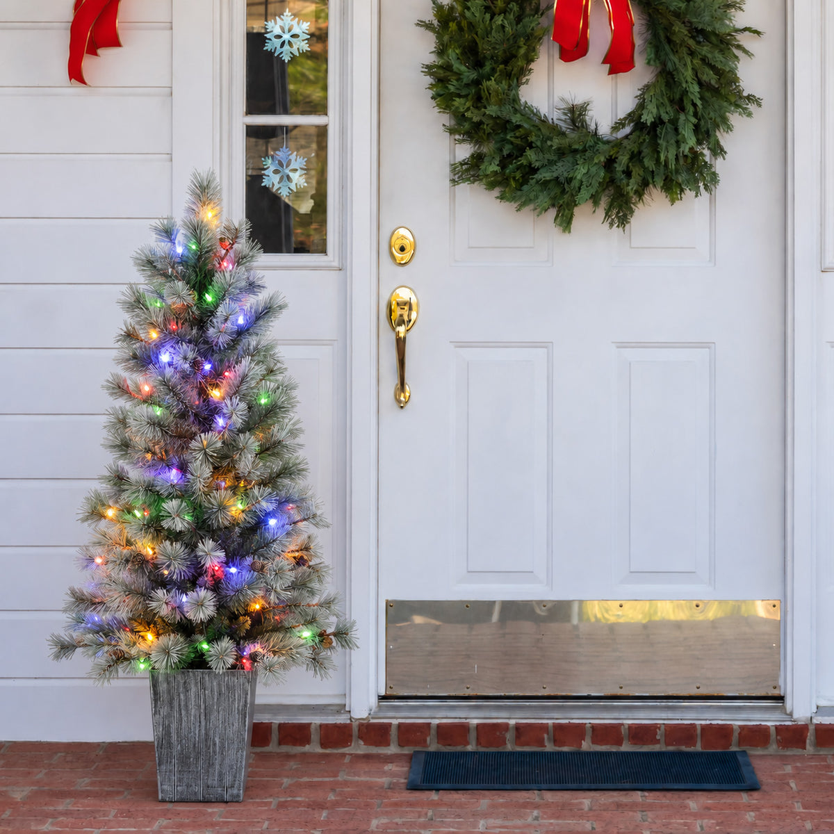4.5 Ft. Silverwood Pine Potted Porch Tree