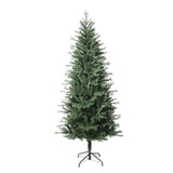 6.5 Foot Slim Asheville Fir with 8-Function Color Changing LED Lights