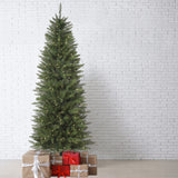 6.5 Ft. Tall Dumont Slim Christmas Tree with Warm White T5 LED Lights and Foot Pedal Control