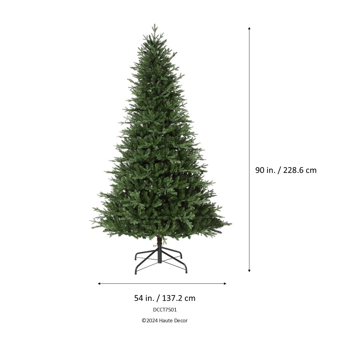 7.5  Foot New Haven Fraser Fir Pre-Lit Artificial Christmas Tree