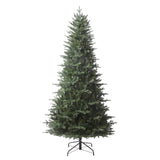 7.5 Ft. Tall Queensbury PE Fir Christmas Tree with 8 Function LED Lights, Instant Shape Memory Wire, and Foot Pedal Control