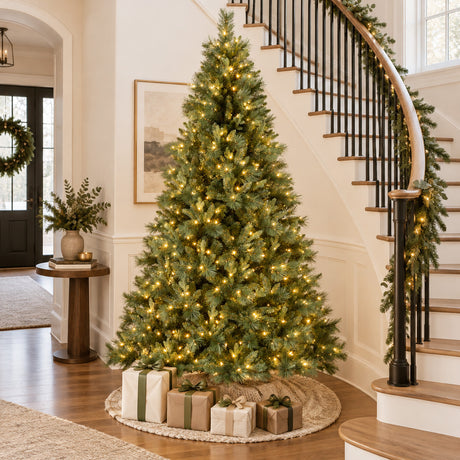 Longmont Spruce 7.5 Ft. Christmas Tree with 2 Light Settings, Including Twinkle