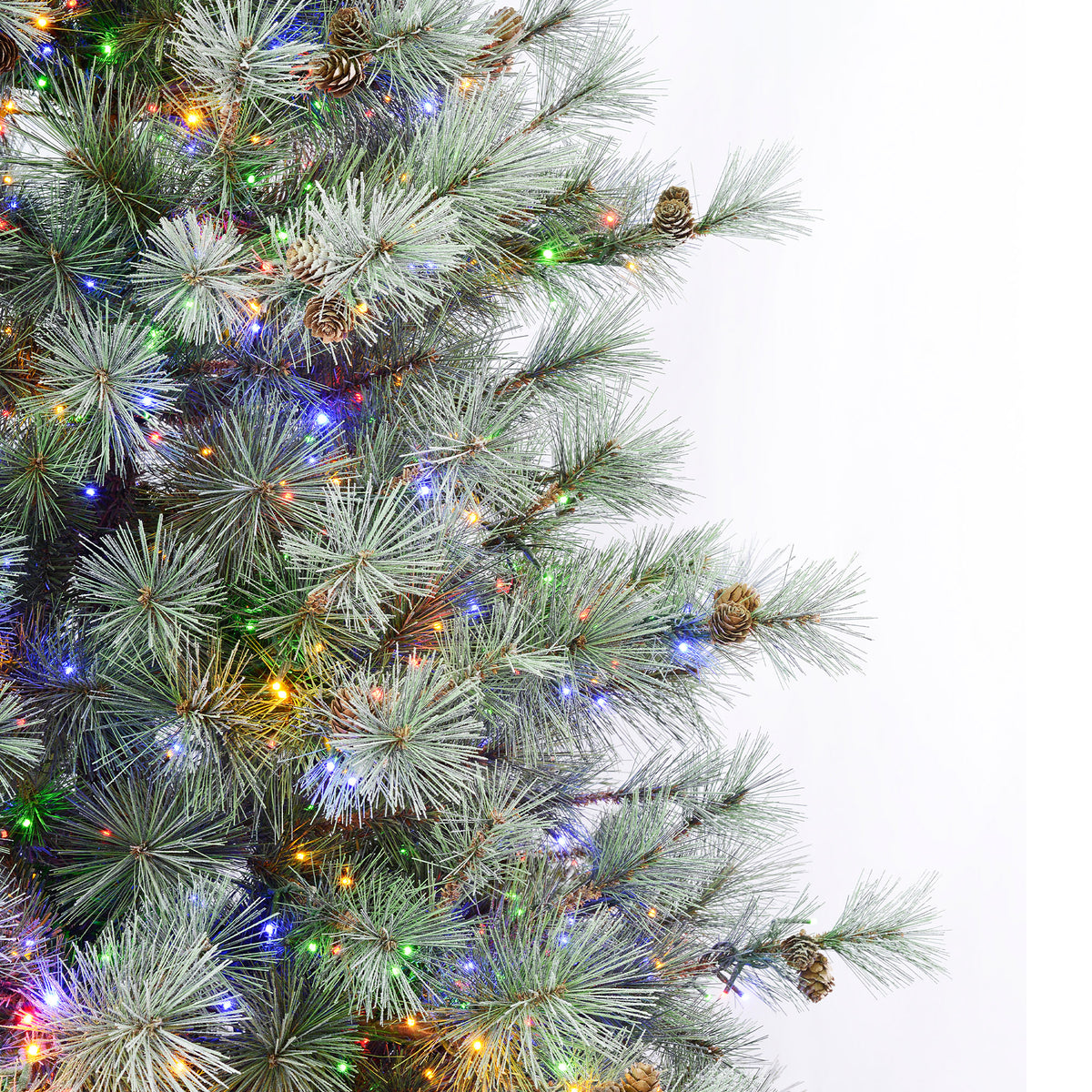 Silverwood Pine 7.5 Ft. Christmas Tree with 8 Function Lights Including Twinkle