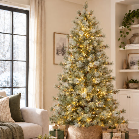 Silverwood Pine 7.5 Ft. Christmas Tree with 8 Function Lights Including Twinkle