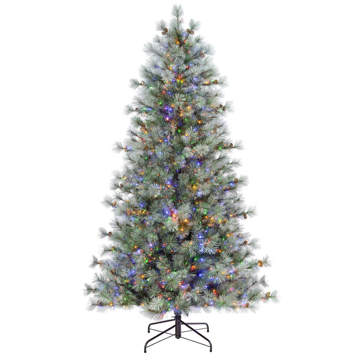 Silverwood Pine 7.5 Ft. Christmas Tree with 8 Function Lights Including Twinkle
