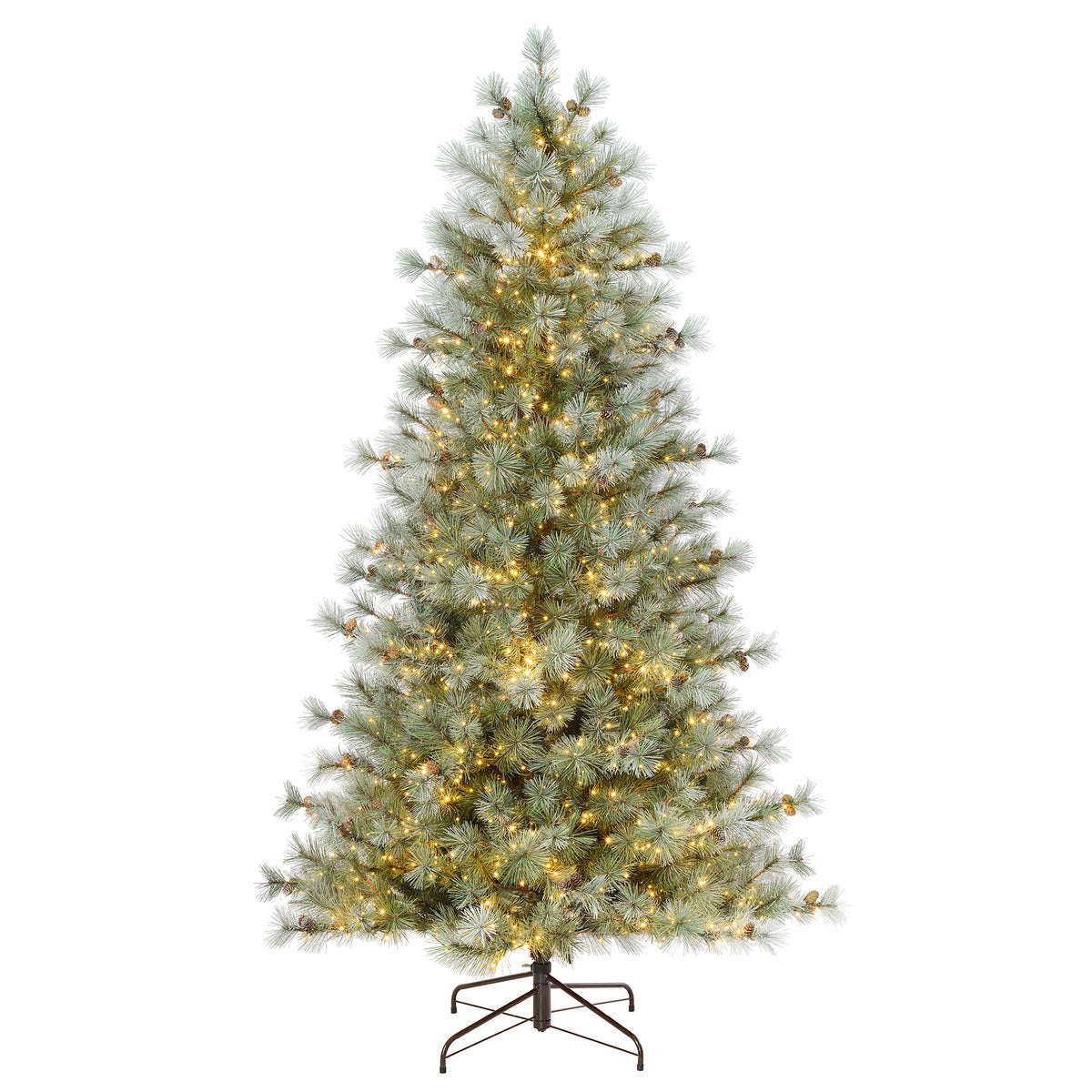 Silverwood Pine 7.5 Ft. Christmas Tree with 8 Function Lights Including Twinkle