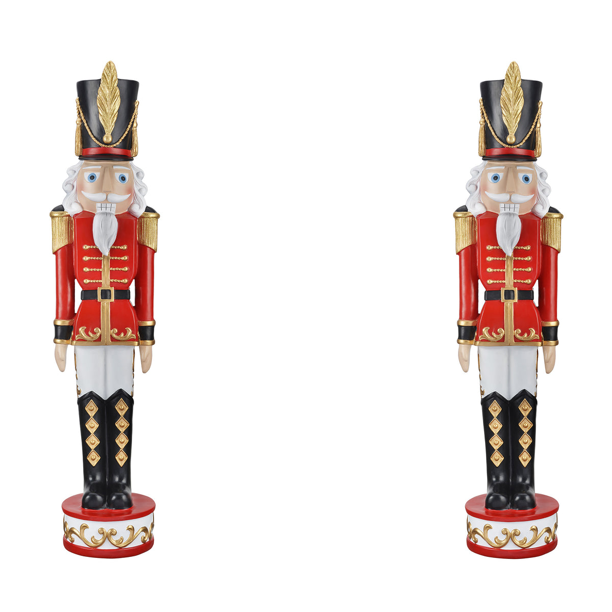 37 Inch Decorative Christmas Nutcracker - Red/Black