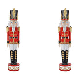 37 Inch Decorative Christmas Nutcracker - Red/Black