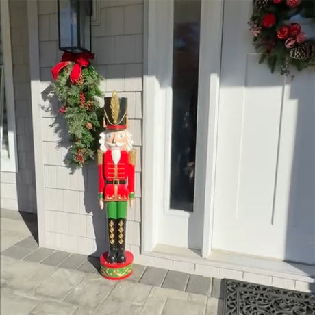 48 Inch Tall Classic Red/Green Christmas Nutcracker