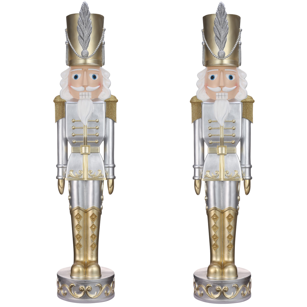 Gold and Silver Christmas Nutcracker (2 Sizes Available)