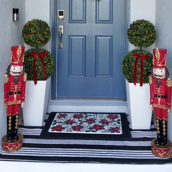 37 Inch Decorative Christmas Nutcracker -  Dark Red/Gold