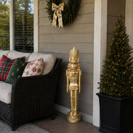 37 Inch Decorative Christmas Nutcracker -  Gold