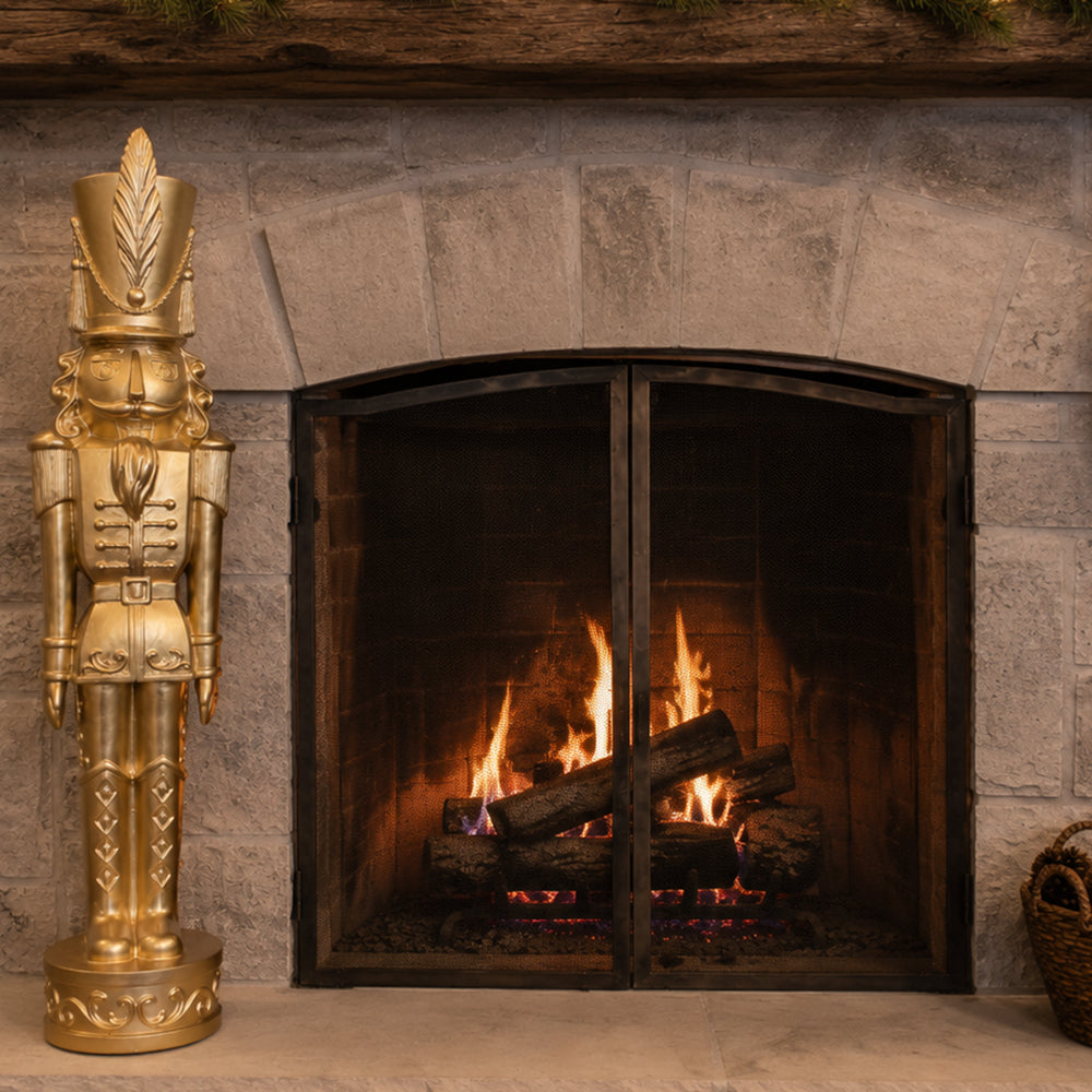 37 Inch Decorative Christmas Nutcracker -  Gold