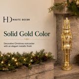 37 Inch Decorative Christmas Nutcracker -  Gold