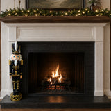 37 Inch Decorative Christmas Nutcracker -  Black and Gold