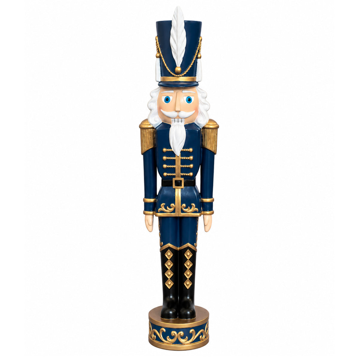 37 Inch Decorative Christmas Nutcracker -  Blue and Gold