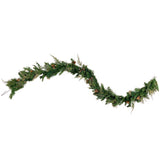 6 Foot Bergen Pine Pre-lit Artificial Christmas Garland with Gold Accents