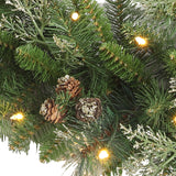 6 Foot Bergen Pine Pre-lit Artificial Christmas Garland with Gold Accents