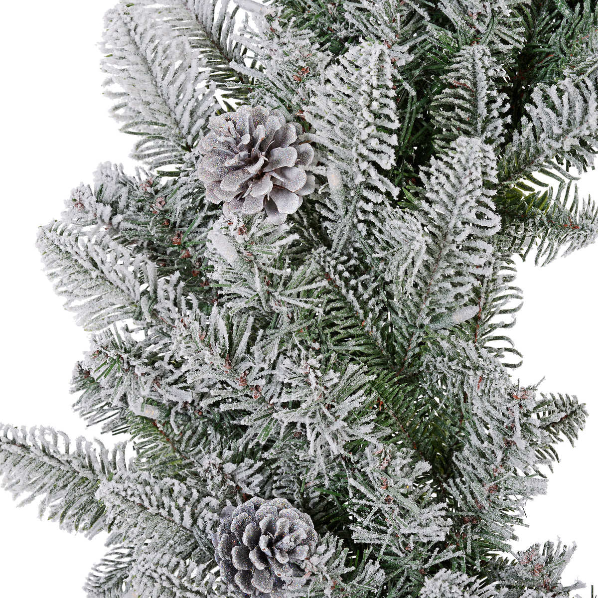 Snowy Stockbridge 24 Inch Wreath with Twinkle or Steady Light Settings