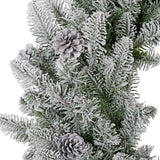 Snowy Stockbridge 24 Inch Wreath with Twinkle or Steady Light Settings