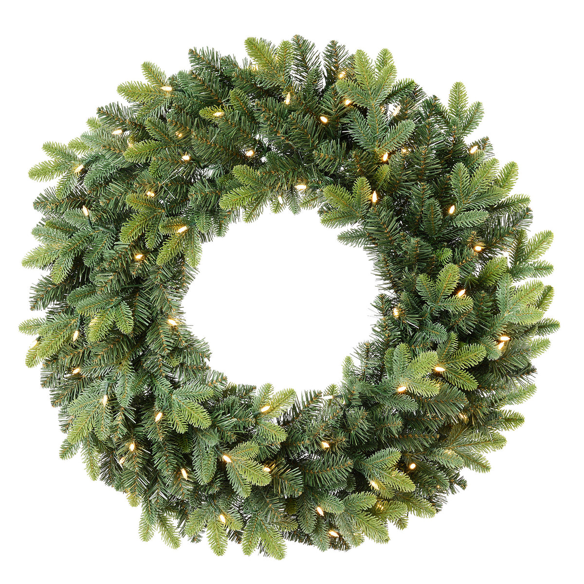 Kassel Fir 24 Inch Pre-Lit Greenery Wreath