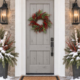 Winter Berry Olive 24 Inch Unlit Wreath