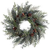 Juniper Berry Cypress 24 Inch Unlit Greenery Wreath