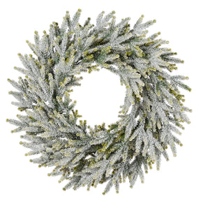 Frosted Fraser Fir 24 Inch Unlit Greenery Wreath