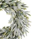 Frosted Fraser Fir 24 Inch Unlit Greenery Wreath
