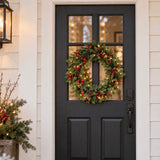 Classic Forest 30 Inch Christmas Wreath with Twinkle Lights