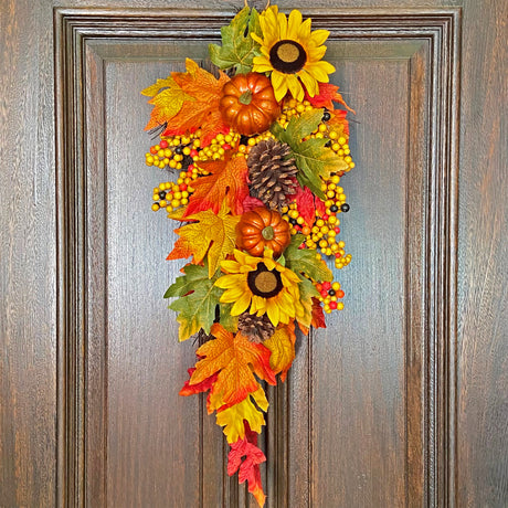 32 Inch Fall Sunflower Artificial Swag