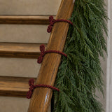 Decorative Twist Ties 6 Pack - Burgundy