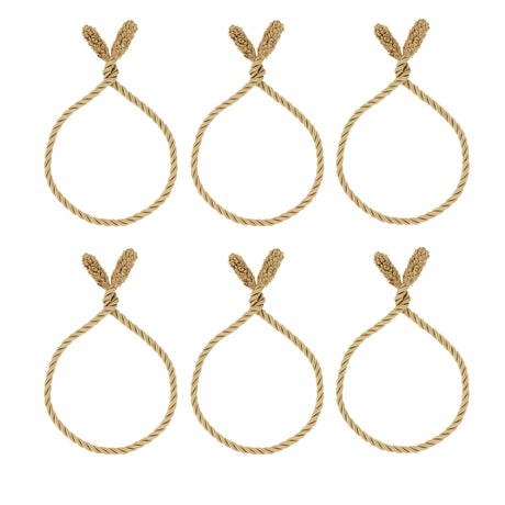 Decorative Twist Ties 6 Pack - Gold