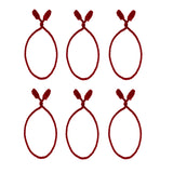 Decorative Twist Ties 6 Pack - Red