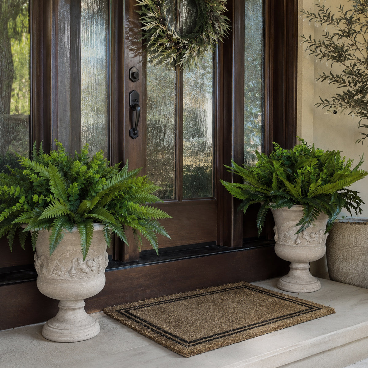 Fern and Eucalyptus Urn Filler with Adjustable Height