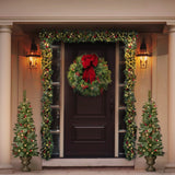 30 Inch Classic Pre-lit Christmas Wreath