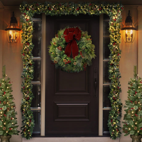 9 Foot Classic Pre-lit Christmas Garland