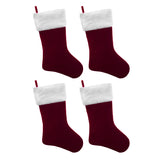 HangRight Premium Classic Christmas Stocking with Fur Cuff