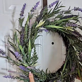 24 Inch Round Grapevine Lavender Wreath