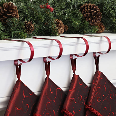 The Original MantleClip Stocking Holder - Red