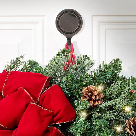 Attract® Pinch-Free Magnetic Wreath Hanger - Oil-Rubbed Bronze 1 Pack